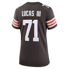 Cornelius Lucas Cleveland Browns Women's Team Game Jersey - Brown - Nike