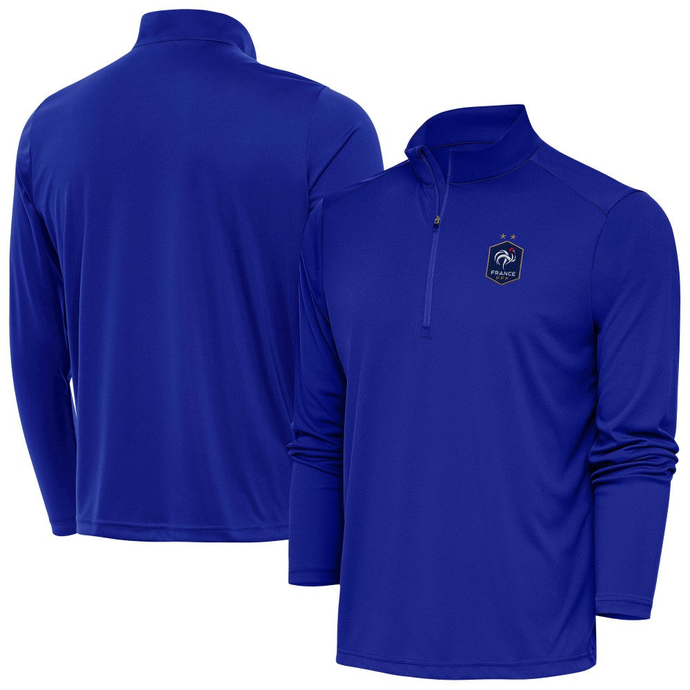 France National Team Antigua Statement Quarter-Zip Pullover Royal