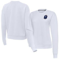 France National Team Antigua Women's Takeover Pullover Sweatshirt White