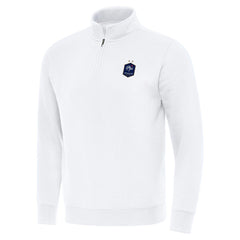 France National Team Antigua Landslide Quarter-Zip Pullover White