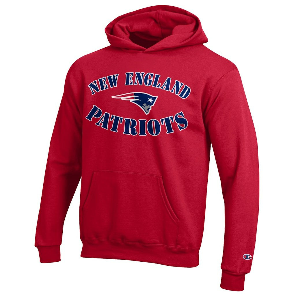 New England Patriots Champion Youth Powerblend Fleece Hoodie - Red - NFL
