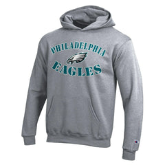 Philadelphia Eagles Champion Youth Powerblend Fleece Hoodie - Gray - NFL