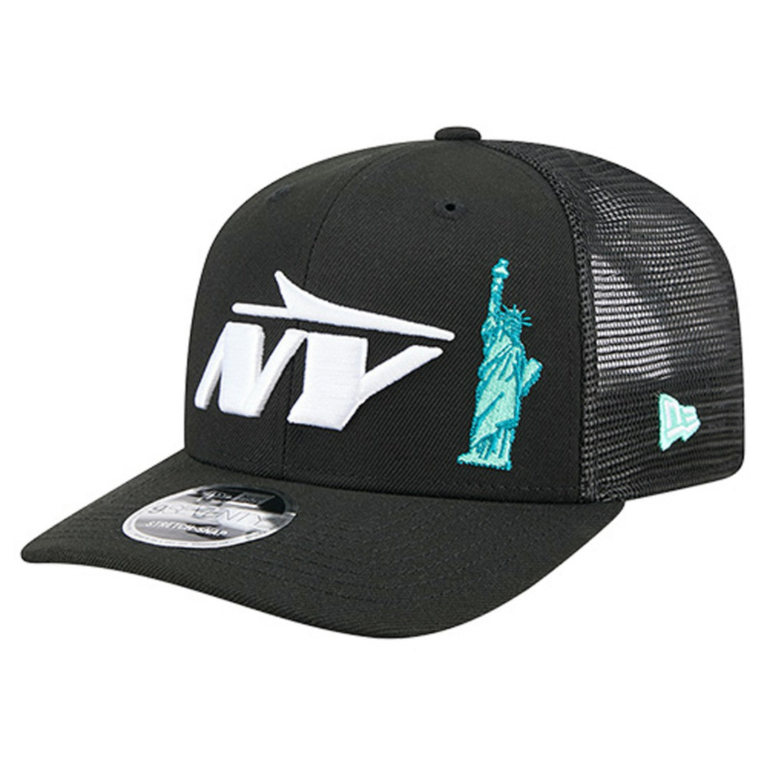 New York Jets New Era Liberty 9SEVENTY Adjustable Trucker Hat - Black - NFL