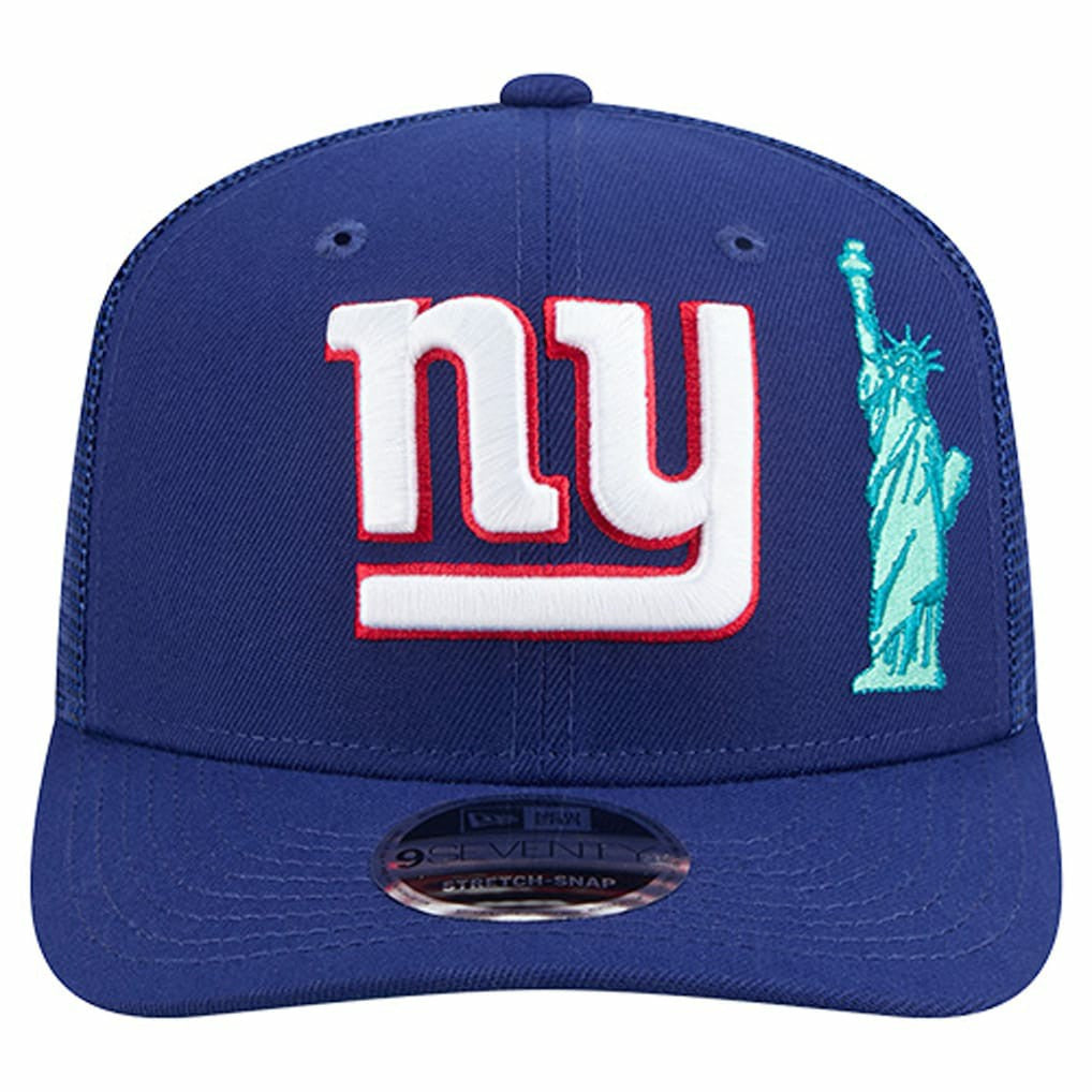 New York Giants New Era Liberty 9SEVENTY Adjustable Trucker Hat - Royal - NFL