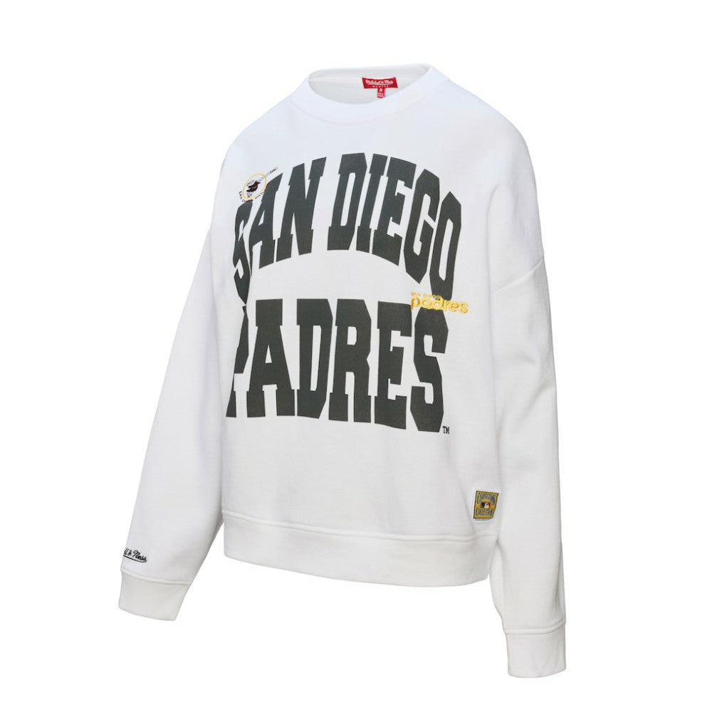 San Diego Padres Mitchell & Ness Women's Oversized Cooperstown Sweatshirt for sale