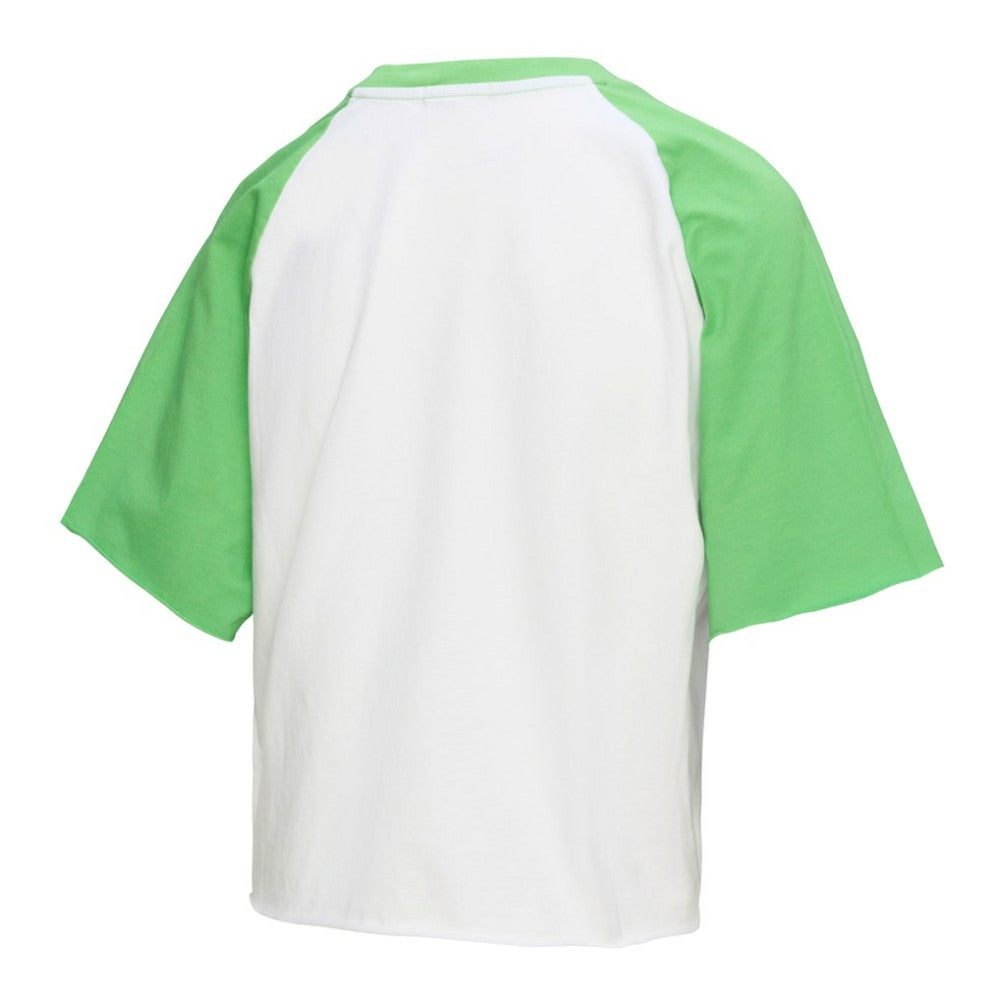 Philadelphia Phillies Mitchell & Ness Women's Cropped Raglan Mascot Boxy T-Shirt Sale
