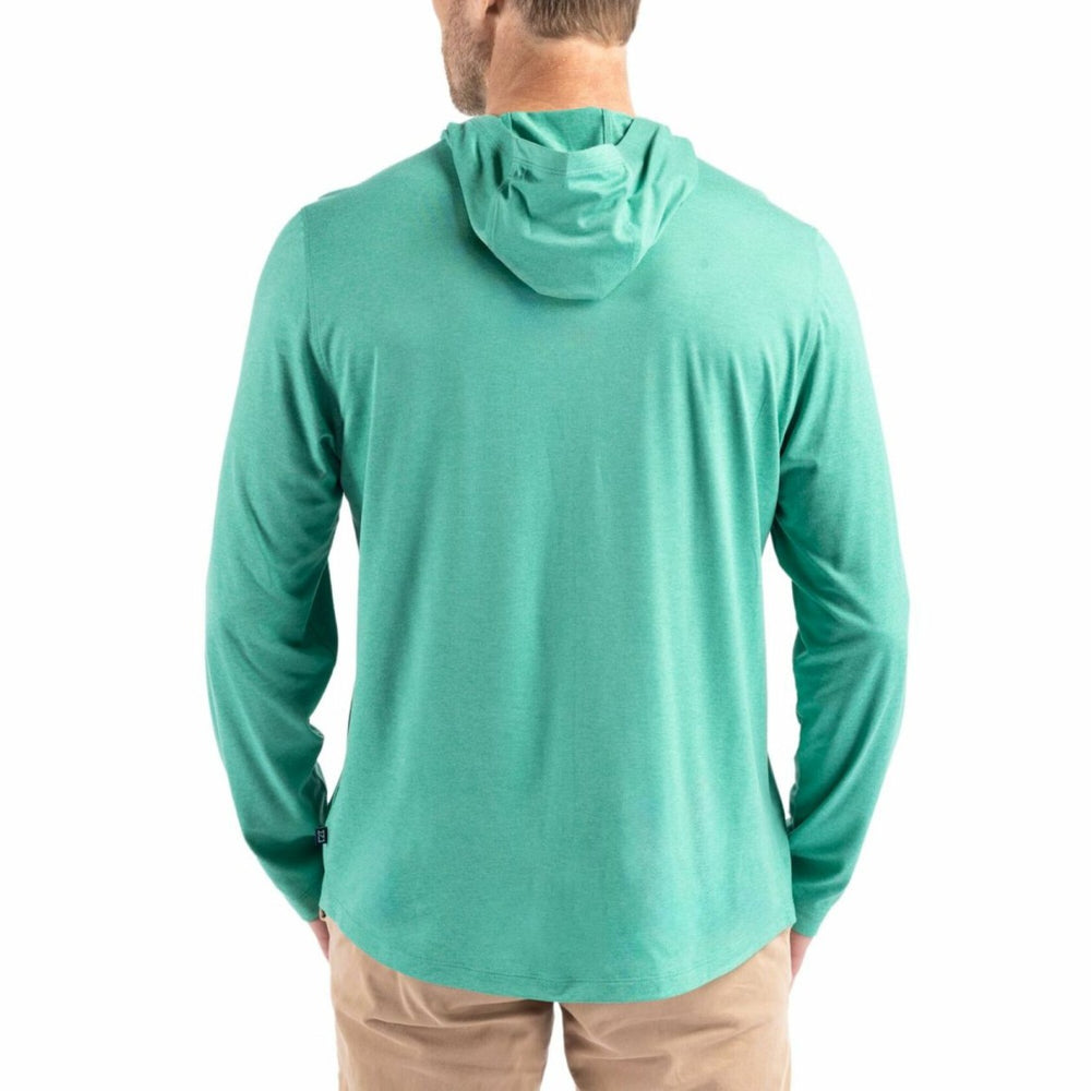 Seattle Seahawks Cutter & Buck Coastline Epic Comfort Eco Recycled Long Sleeve Hoodie T-Shirt - Kelly Green - NFL