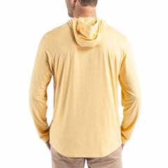 Arizona Cardinals Cutter & Buck Throwback Logo Coastline Epic Comfort Eco Recycled Long Sleeve Hoodie T-Shirt - Yellow - NFL