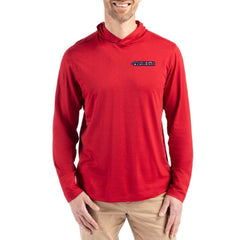 San Francisco 49ers Cutter & Buck Americana Coastline Epic Comfort Eco Recycled Long Sleeve Hoodie T-Shirt - Red - NFL