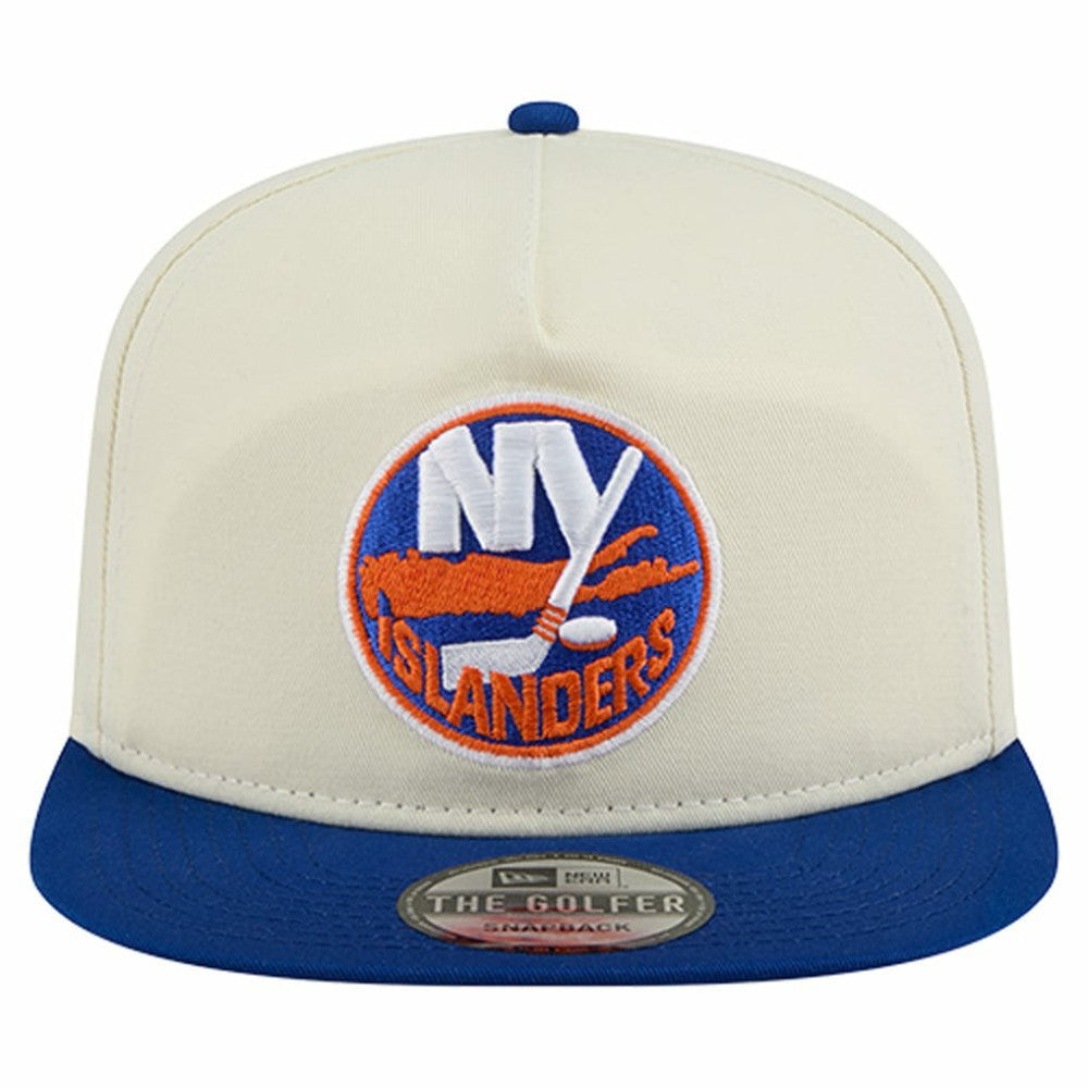 New York Islanders New Era Golfer Adjustable Hat - Cream | New Era near me