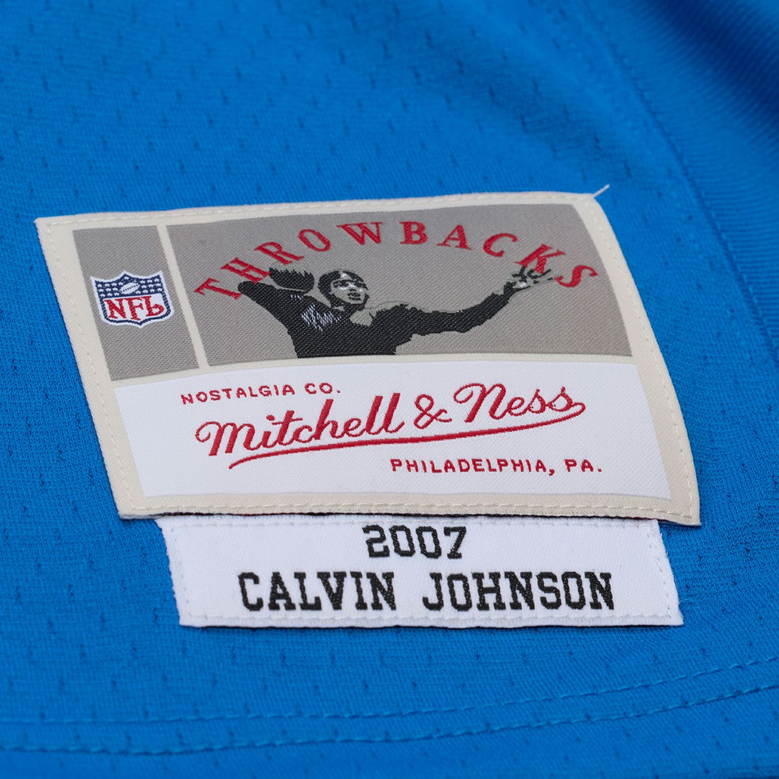 Calvin Johnson Detroit Lions x Golf Wang Unisex 2007 Legacy Fashion Jersey - Blue - Mitchell & Ness