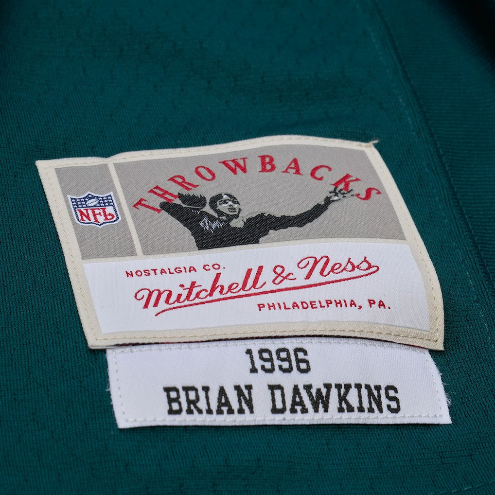 Brian Dawkins Philadelphia Eagles x Golf Wang Unisex 1996 Legacy Fashion Jersey - Midnight Green - Mitchell & Ness
