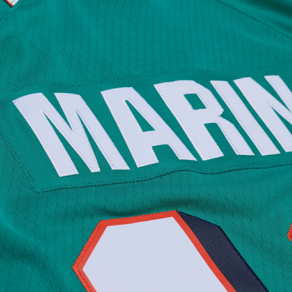 Dan Marino Miami Dolphins x Golf Wang Unisex 1984 Legacy Fashion Jersey - Aqua - Mitchell & Ness