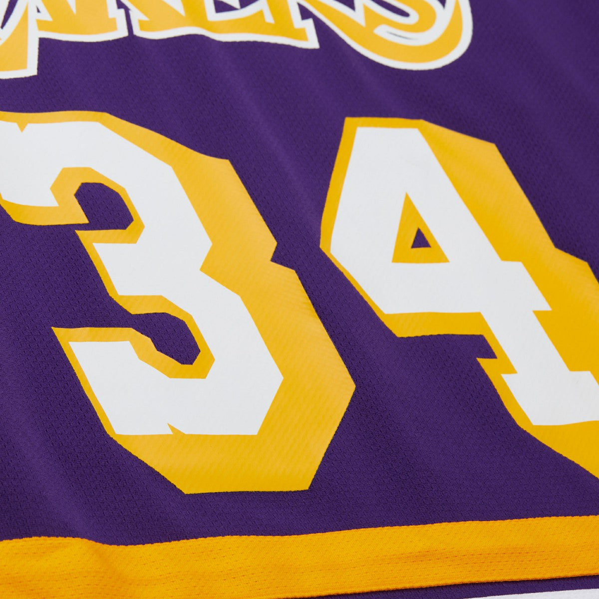 Mitchell & Ness Shaquille O'Neal Los Angeles Lakers Unisex Maxxed Out Fashion Hockey Jersey Purple