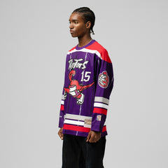 Mitchell & Ness Vince Carter Toronto Raptors Unisex Maxxed Out Fashion Hockey Jersey Purple
