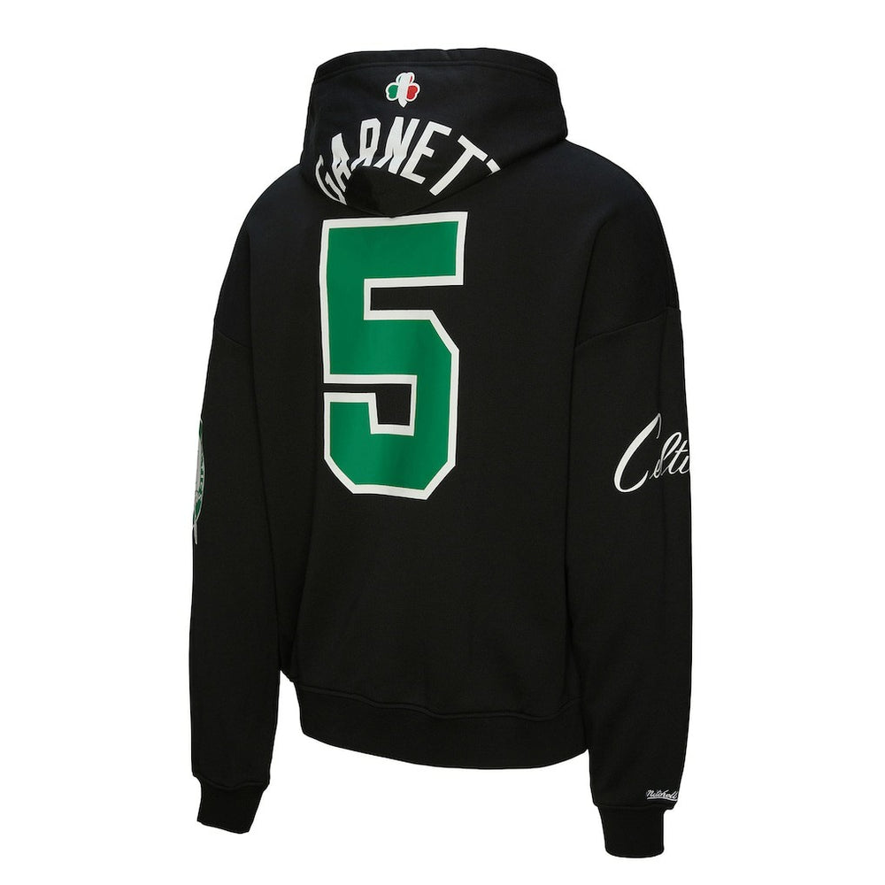 Mitchell & Ness Kevin Garnett Boston Celtics Unisex Hardwood Classics Maxxed Out Full-Zip Hoodie Black