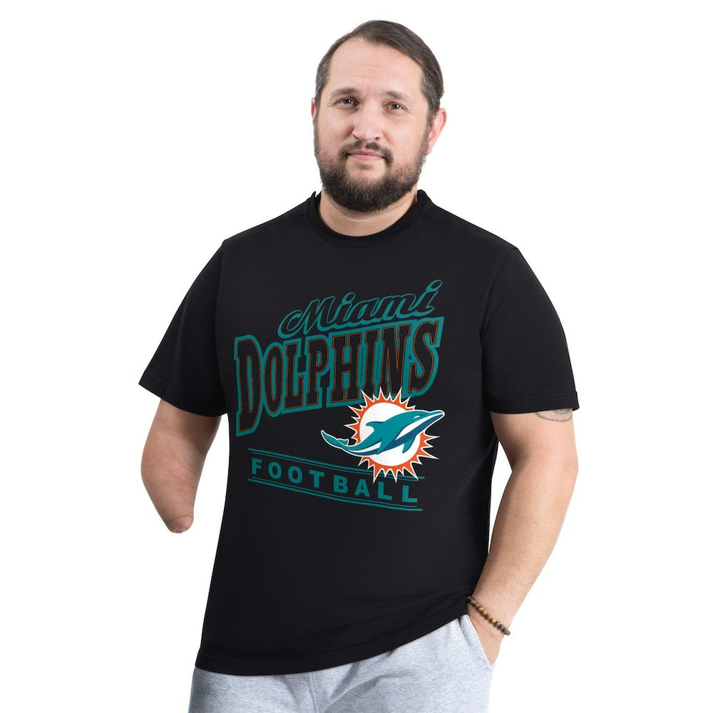 Miami Dolphins G-III Sports by Carl Banks Adaptive Headliner Graphic T-Shirt - Black - NFL
