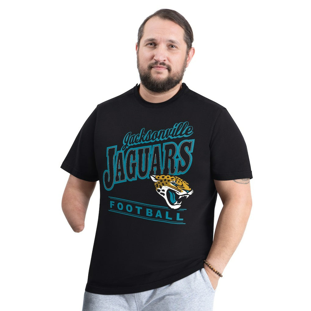 Jacksonville Jaguars G-III Sports by Carl Banks Adaptive Headliner Graphic T-Shirt - Black - NFL
