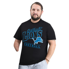 Detroit Lions G-III Sports by Carl Banks Adaptive Headliner Graphic T-Shirt - Black - NFL