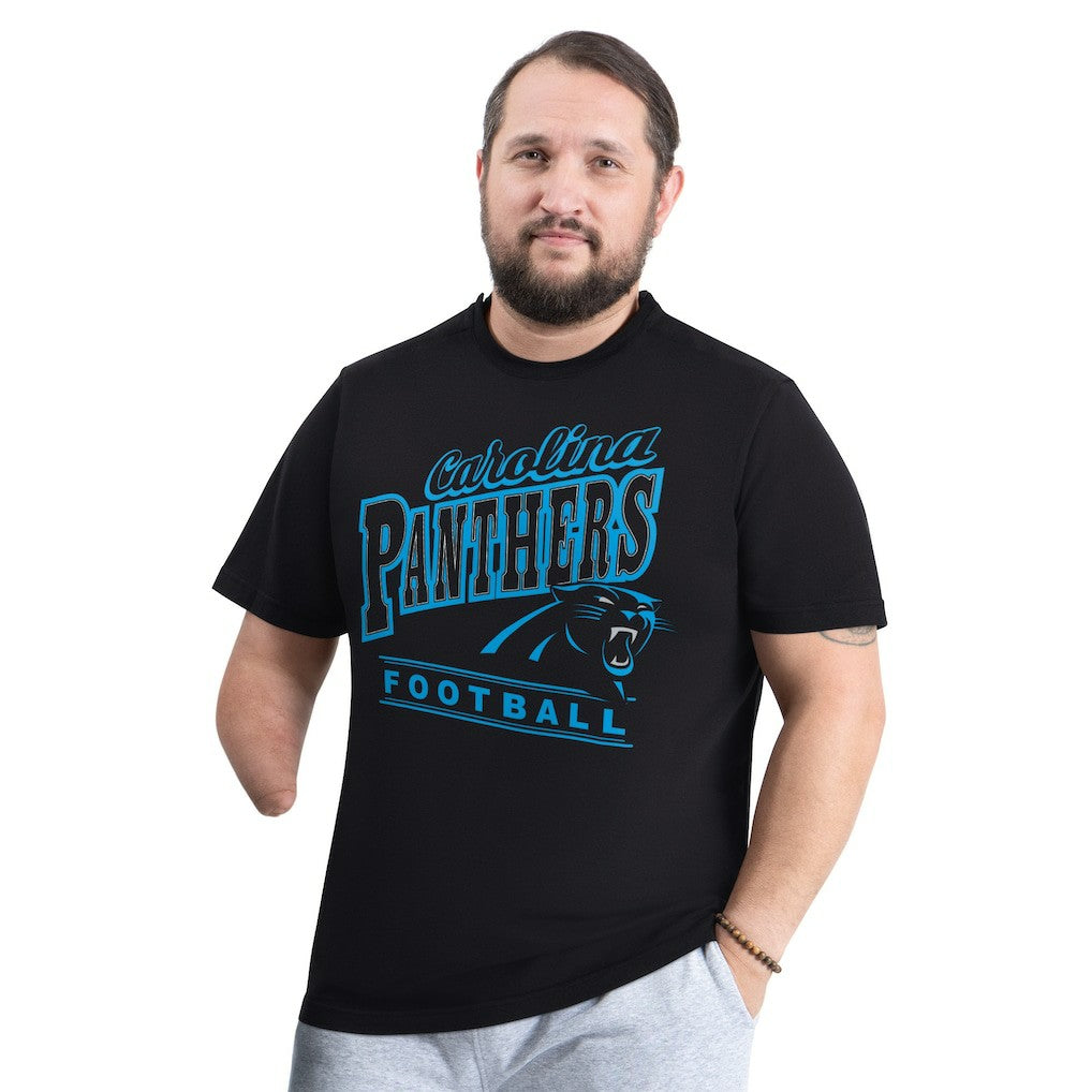 Carolina Panthers G-III Sports by Carl Banks Adaptive Headliner Graphic T-Shirt - Black - NFL