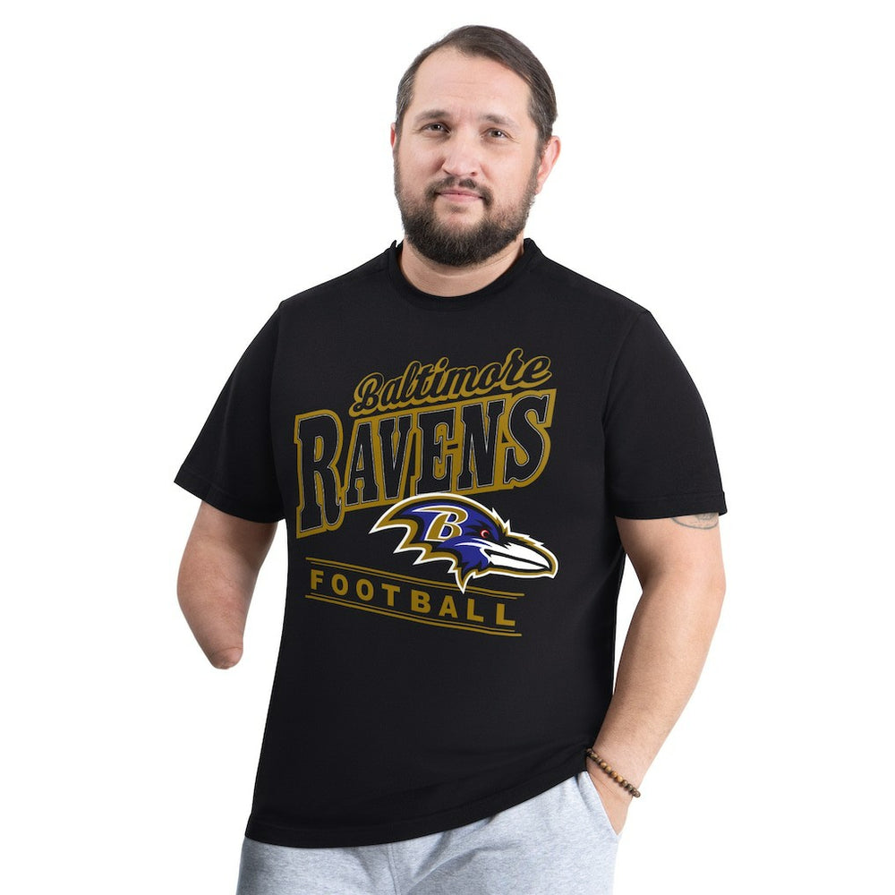 Baltimore Ravens G-III Sports by Carl Banks Adaptive Headliner Graphic T-Shirt - Black - NFL
