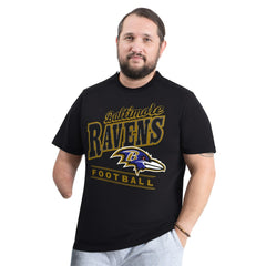 Baltimore Ravens G-III Sports by Carl Banks Adaptive Headliner Graphic T-Shirt - Black - NFL