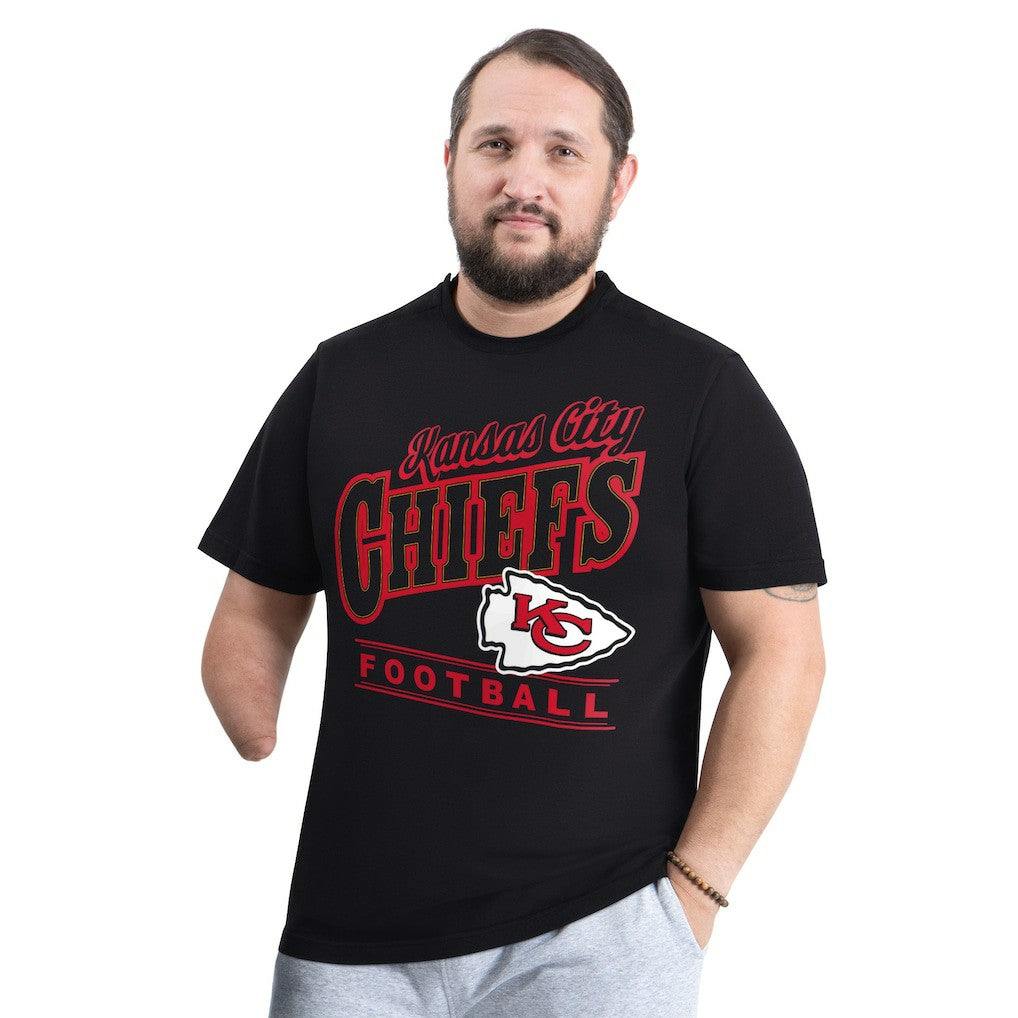 Kansas City Chiefs G-III Sports by Carl Banks Adaptive Headliner Graphic T-Shirt - Black - NFL