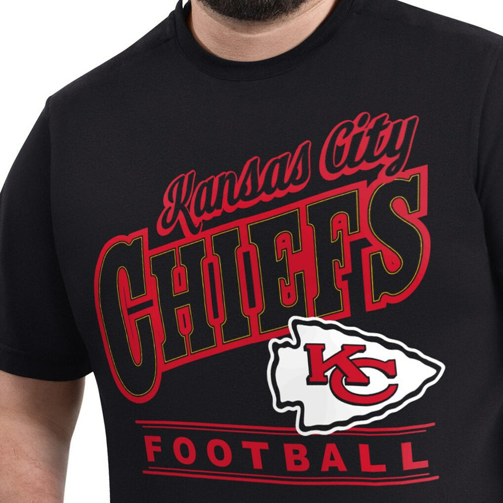 Kansas City Chiefs G-III Sports by Carl Banks Adaptive Headliner Graphic T-Shirt - Black - NFL