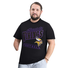 Minnesota Vikings G-III Sports by Carl Banks Adaptive Headliner Graphic T-Shirt - Black - NFL