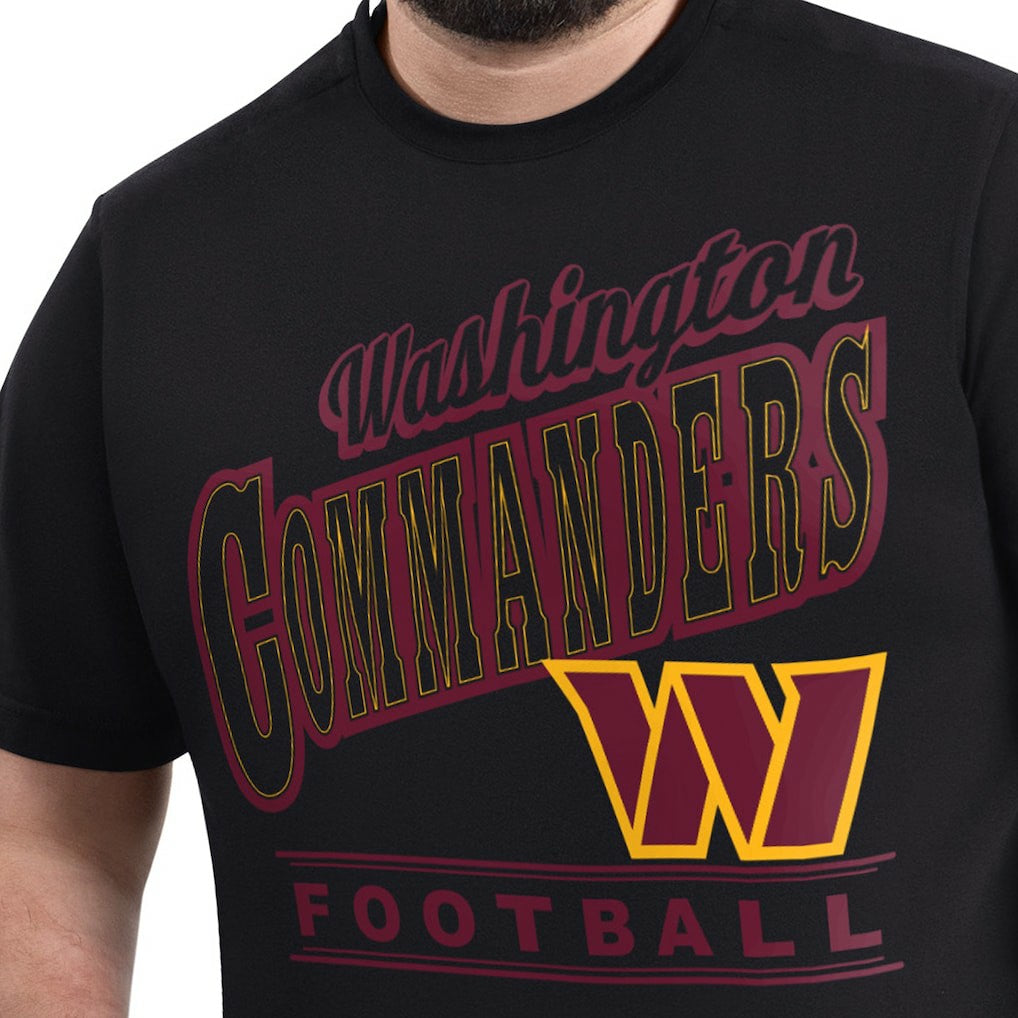 Washington Commanders G-III Sports by Carl Banks Adaptive Headliner Graphic T-Shirt - Black - NFL