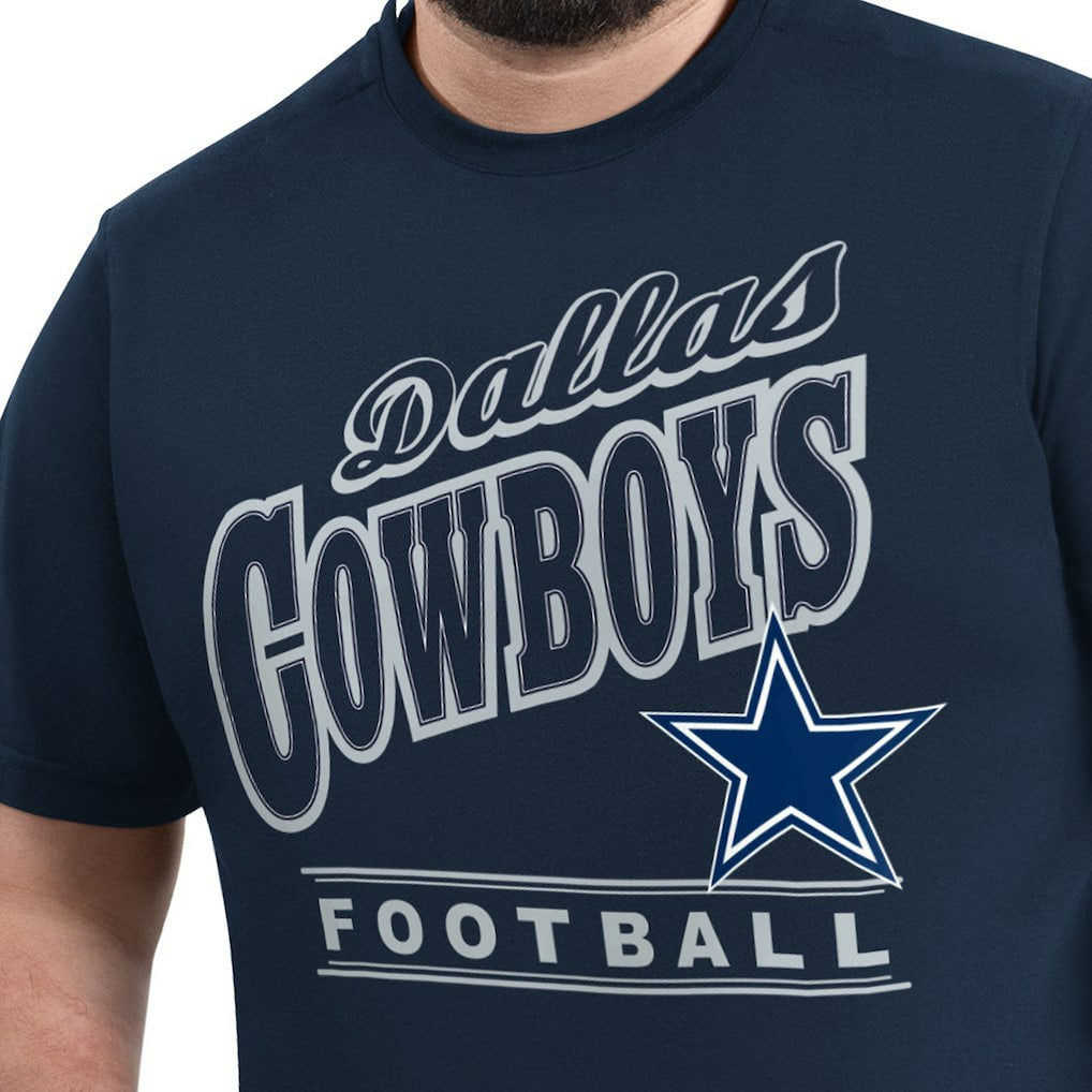 Dallas Cowboys G-III Sports by Carl Banks Adaptive Headliner Graphic T-Shirt - Navy - NFL