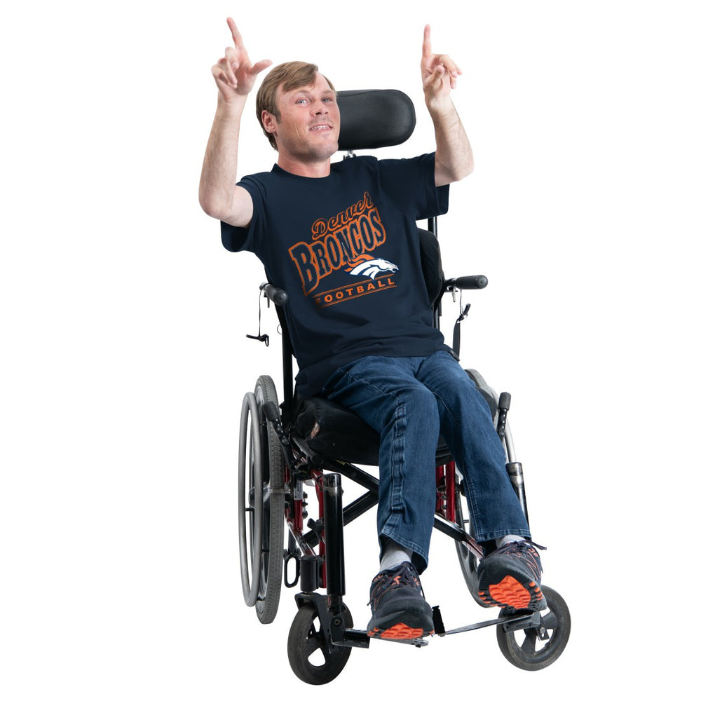Denver Broncos G-III Sports by Carl Banks Adaptive Headliner Graphic T-Shirt - Navy - NFL