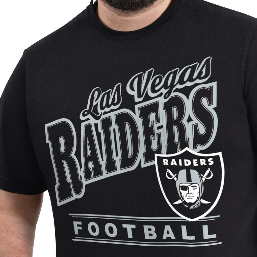 Las Vegas Raiders G-III Sports by Carl Banks Adaptive Headliner Graphic T-Shirt - Black - NFL