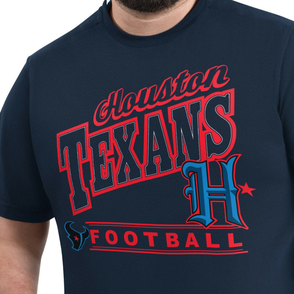 Houston Texans G-III Sports by Carl Banks Adaptive Headliner Graphic T-Shirt - Navy - NFL