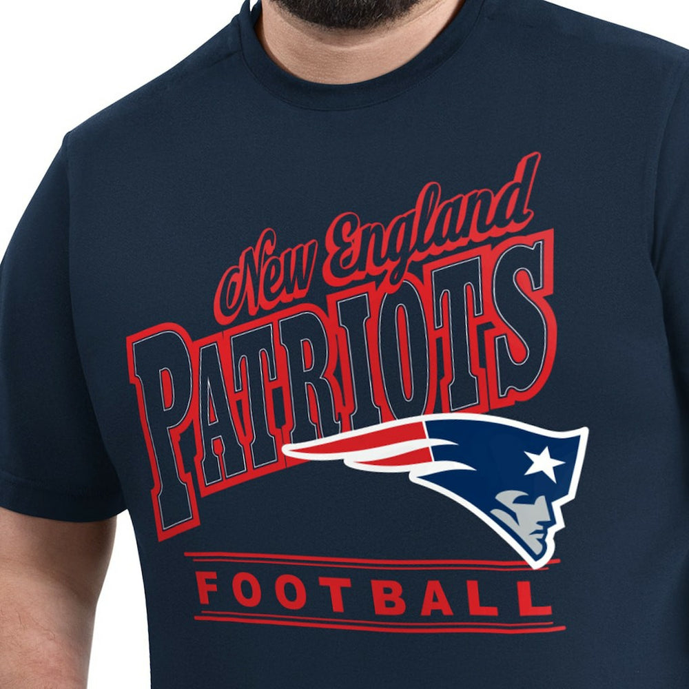 New England Patriots G-III Sports by Carl Banks Adaptive Headliner Graphic T-Shirt - Navy - NFL