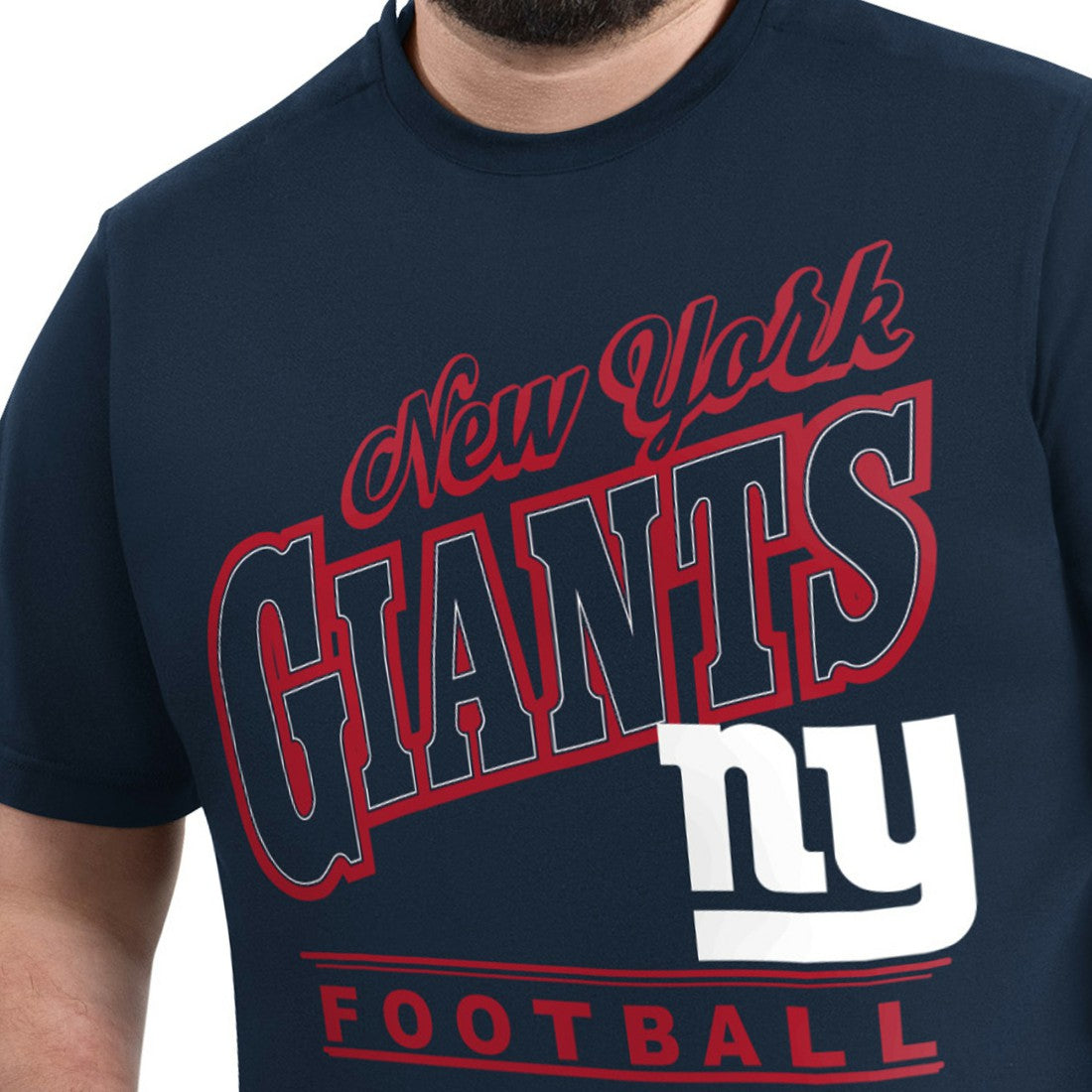 New York Giants G-III Sports by Carl Banks Adaptive Headliner Graphic T-Shirt - Navy - NFL