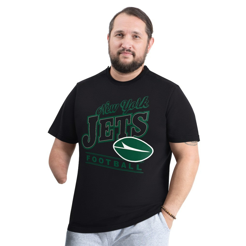 New York Jets G-III Sports by Carl Banks Adaptive Headliner Graphic T-Shirt - Black - NFL