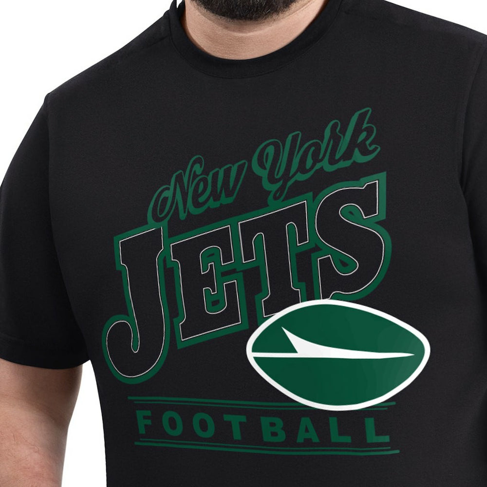 New York Jets G-III Sports by Carl Banks Adaptive Headliner Graphic T-Shirt - Black - NFL