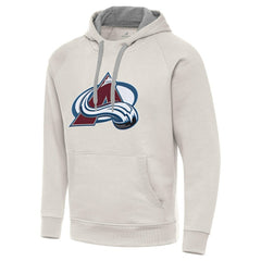 Colorado Avalanche Antigua Big Logo Victory Pullover Hoodie - Cream | NHL sale