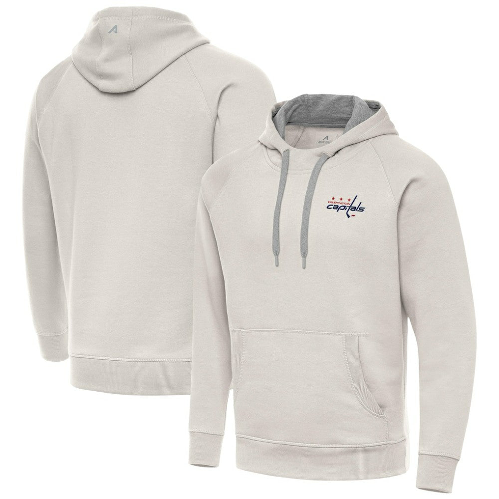 Washington Capitals Antigua Victory Pullover Hoodie - Cream | NHL online