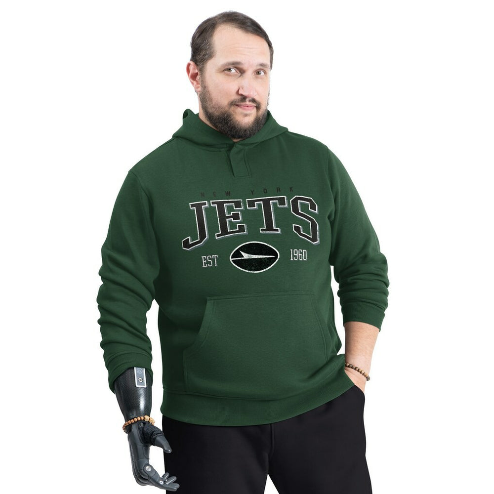 New York Jets G-III Sports by Carl Banks Adaptive Team Spirit Graphic Fleece Pullover Hoodie - Green - NFL