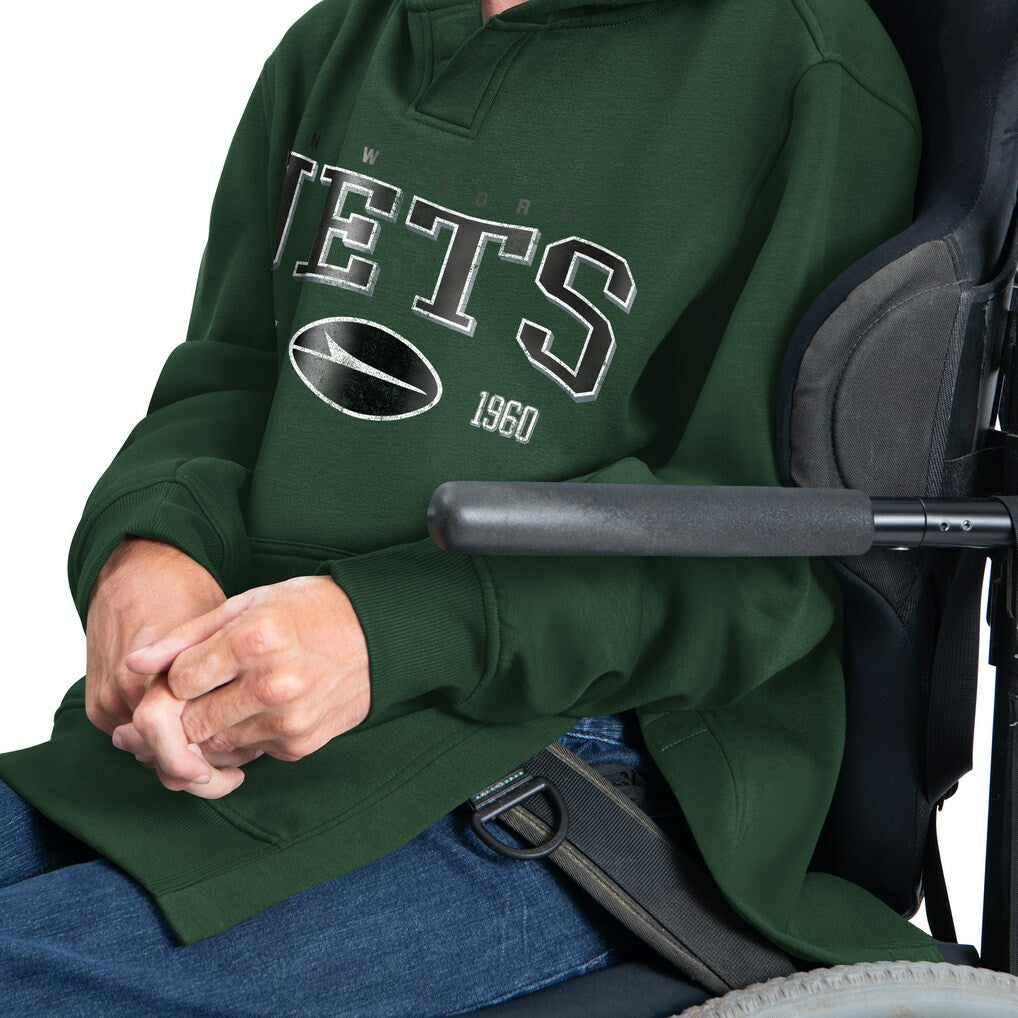 New York Jets G-III Sports by Carl Banks Adaptive Team Spirit Graphic Fleece Pullover Hoodie - Green - NFL