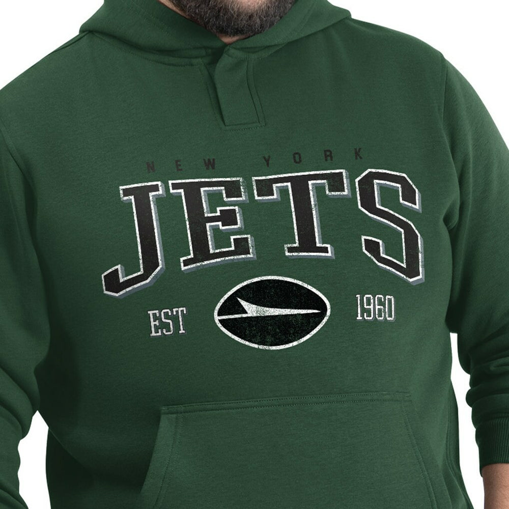 New York Jets G-III Sports by Carl Banks Adaptive Team Spirit Graphic Fleece Pullover Hoodie - Green - NFL