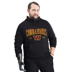 Washington Commanders G-III Sports by Carl Banks Adaptive Team Spirit Graphic Fleece Pullover Hoodie - Black - NFL