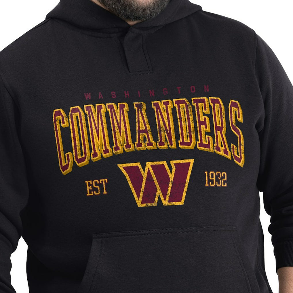 Washington Commanders G-III Sports by Carl Banks Adaptive Team Spirit Graphic Fleece Pullover Hoodie - Black - NFL