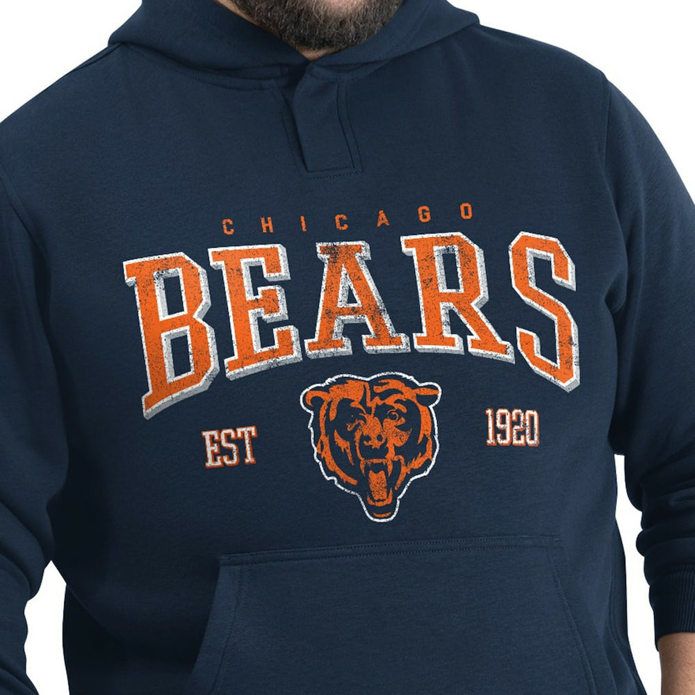 Chicago Bears G-III Sports by Carl Banks Adaptive Team Spirit Graphic Fleece Pullover Hoodie - Navy - NFL