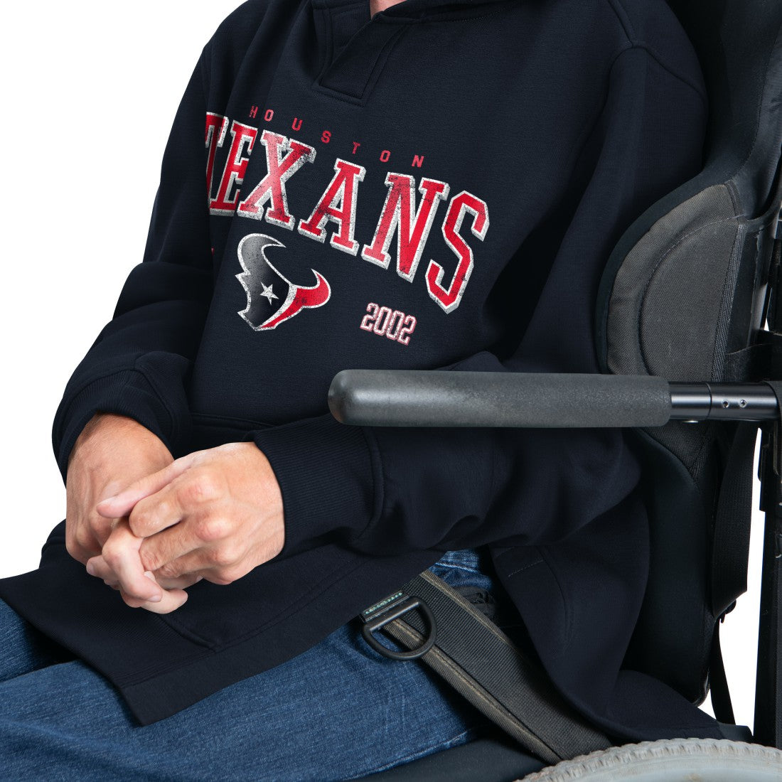 Houston Texans G-III Sports by Carl Banks Adaptive Team Spirit Graphic Fleece Pullover Hoodie - Navy - NFL
