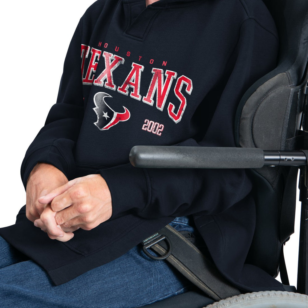 Houston Texans G-III Sports by Carl Banks Adaptive Team Spirit Graphic Fleece Pullover Hoodie - Navy - NFL