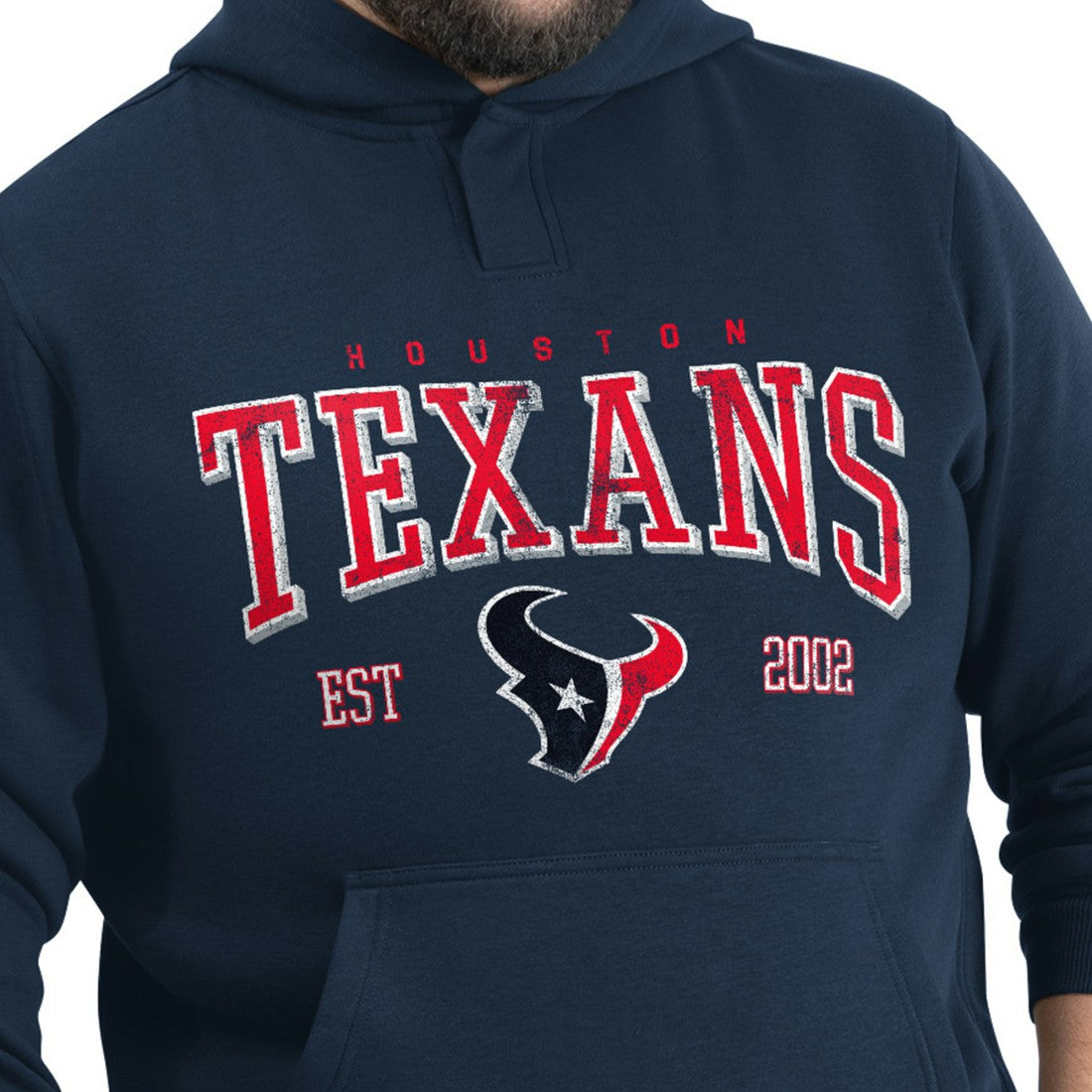 Houston Texans G-III Sports by Carl Banks Adaptive Team Spirit Graphic Fleece Pullover Hoodie - Navy - NFL