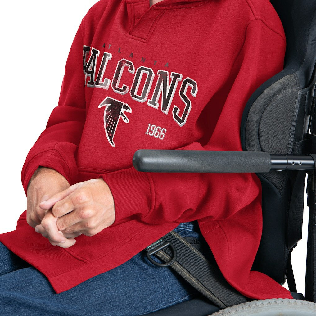 Atlanta Falcons G-III Sports by Carl Banks Adaptive Team Spirit Graphic Fleece Pullover Hoodie - Red - NFL